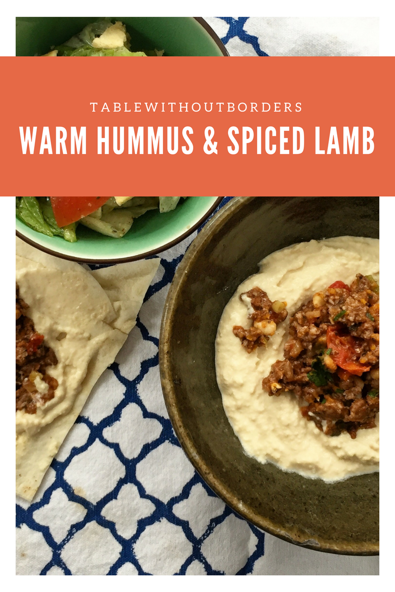 Warm Hummus With Spiced Lamb: My Take On Hummus Awarma